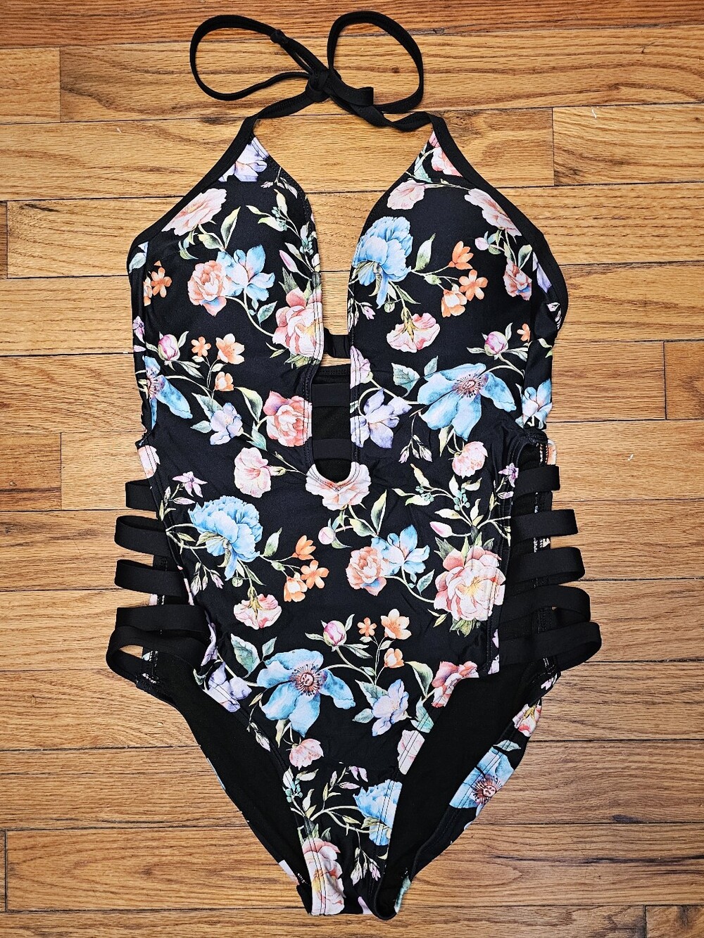 Kenneth Cole Floral One Piece Swimsuit